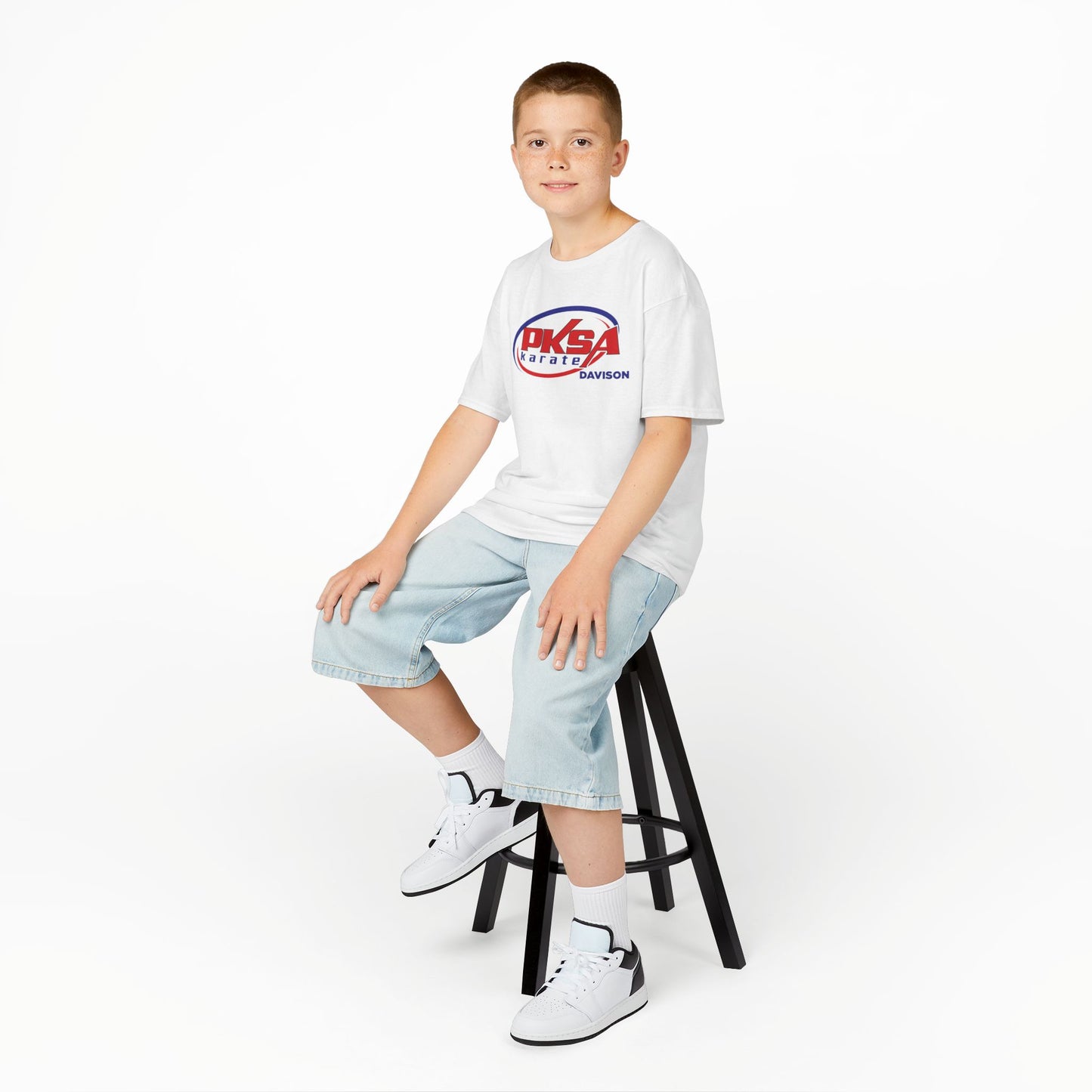 White PKSA Karate Kids Tee