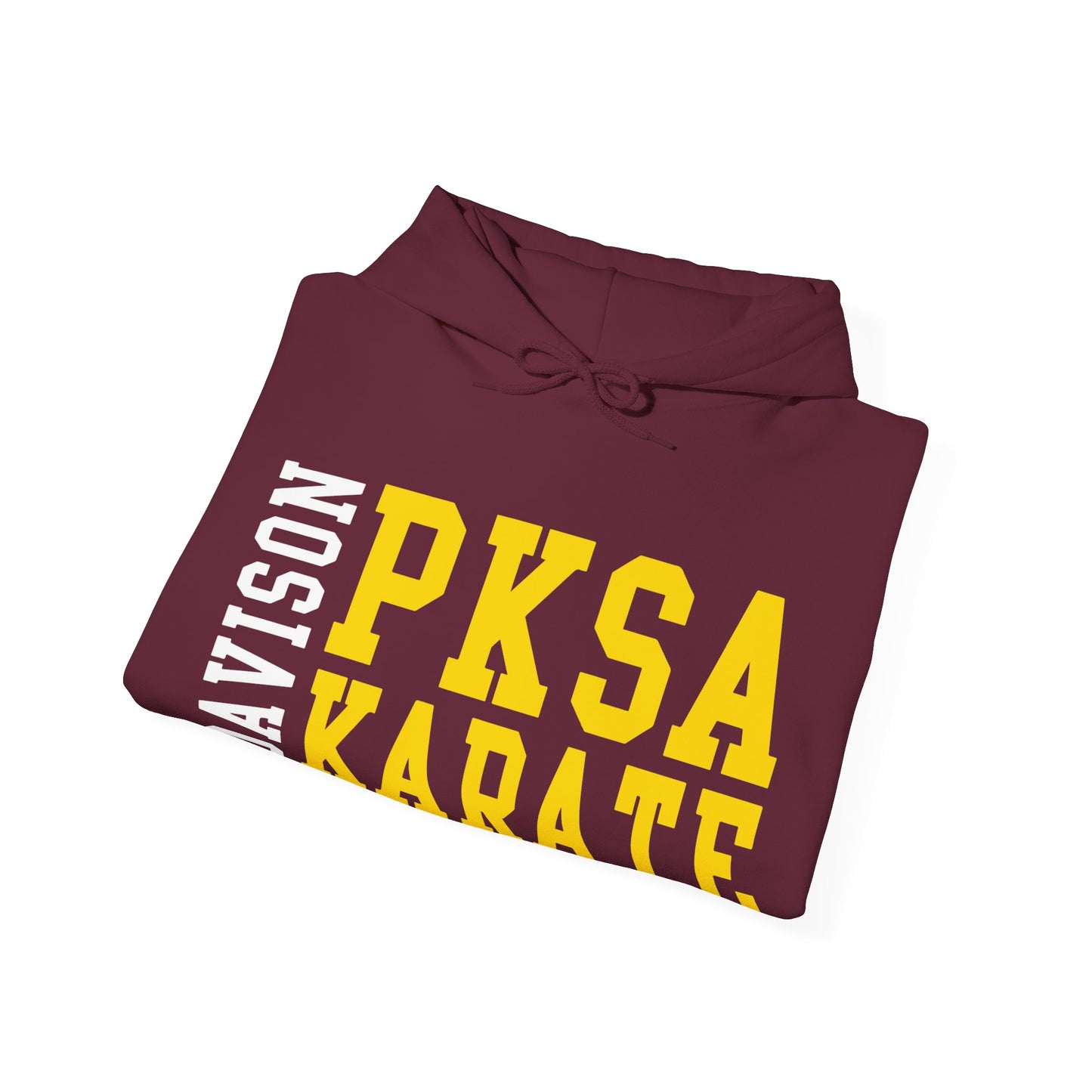 Maroon and Yellow PKSA Karate Unisex Heavy Blend™ Hooded Sweatshirt