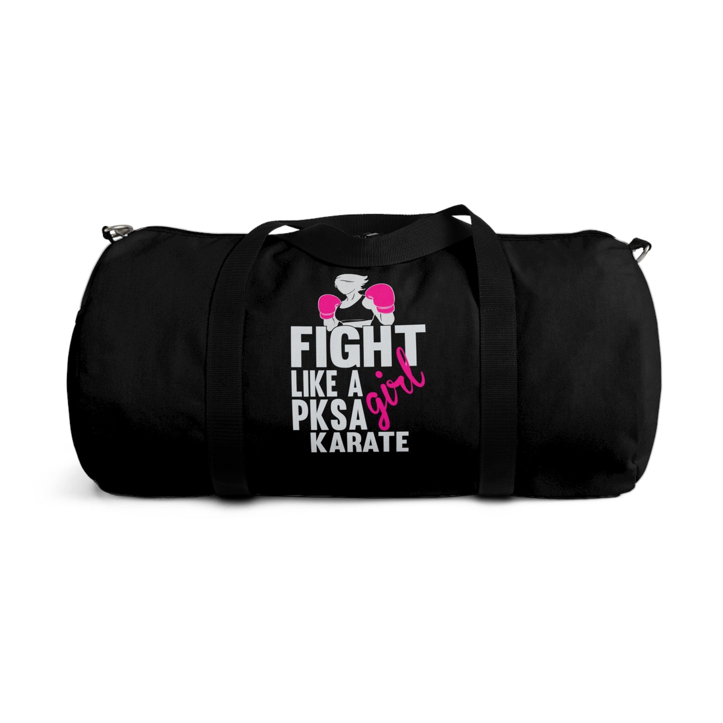 Black and Pink PKSA Duffel Bag