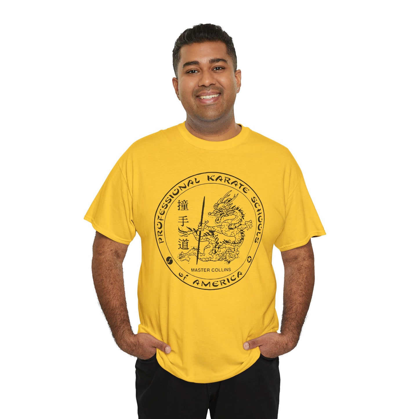 Dragon Yellow Belt Headed to Black Belt Double sided Adult Unisex T-Shirt