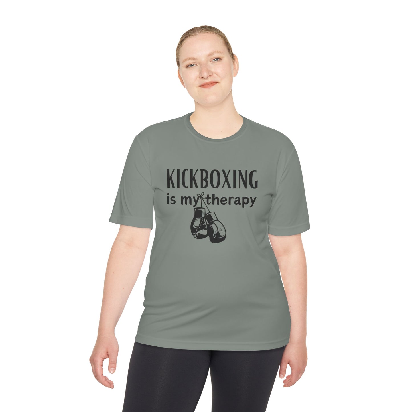 Kickboxing is my Therapy -Unisex Moisture Wicking Tee