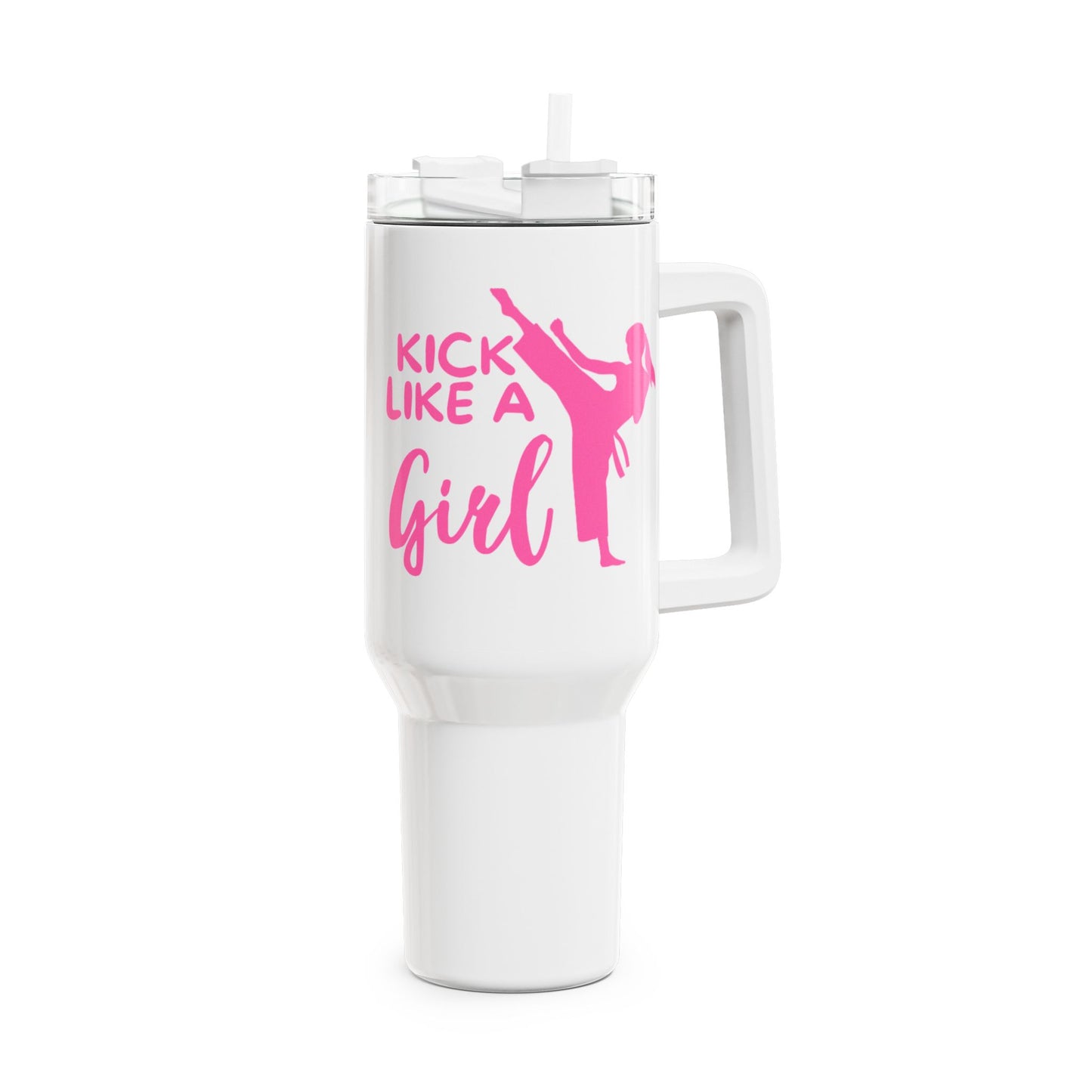 Pink PKSA Kick Like a Girl Tumbler, 40oz