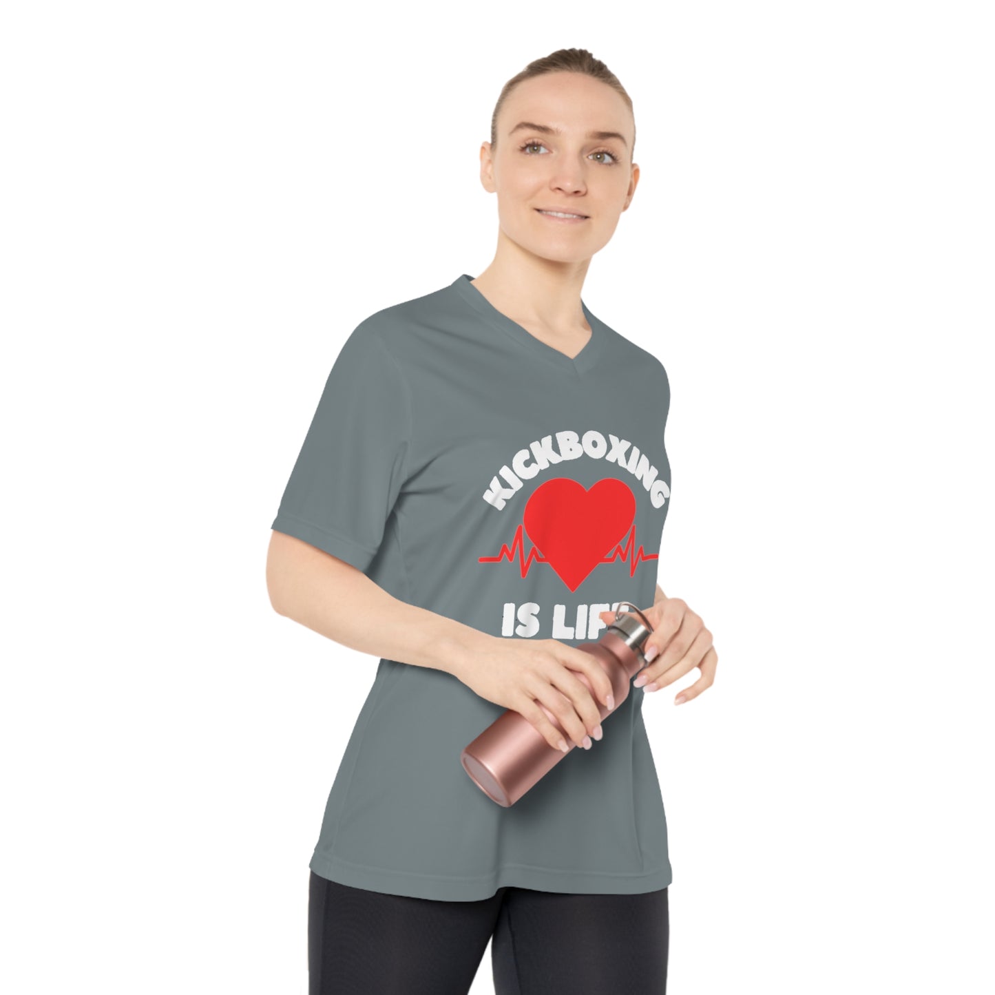 Kickboxing is Life Women's Performance V-Neck T-Shirt