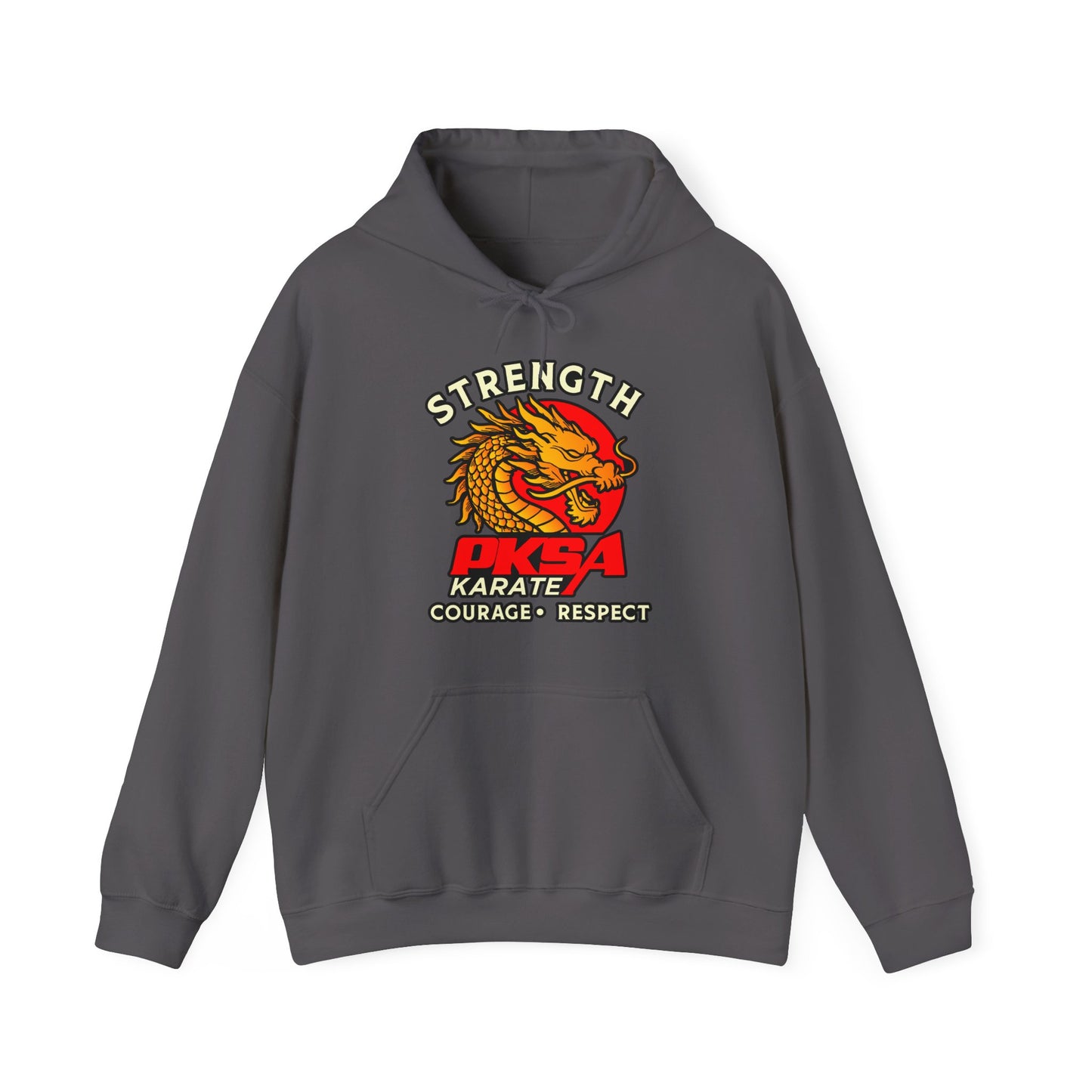 Strength, courage, Respect Dragon Unisex Heavy Blend™ Hooded Sweatshirt