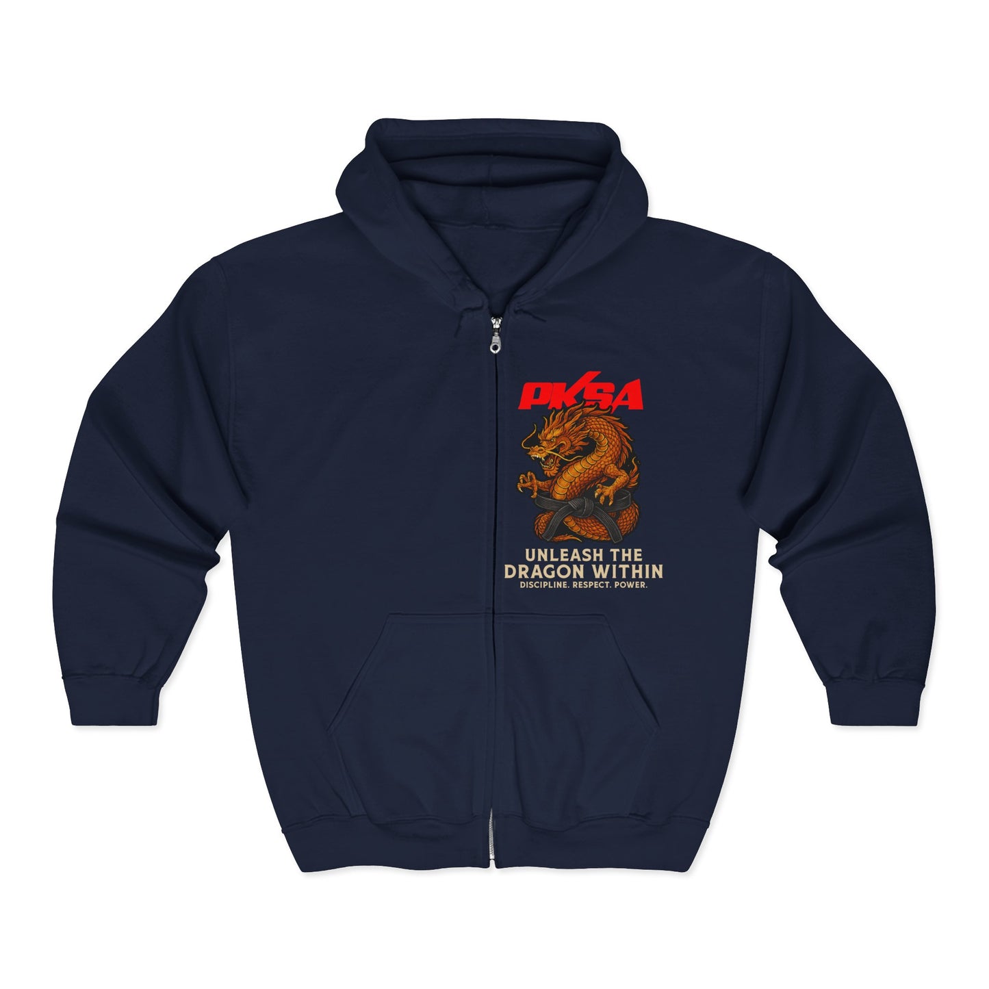 Unleash the Dragon PKSA Unisex Heavy Blend™ Full Zip Hooded Sweatshirt