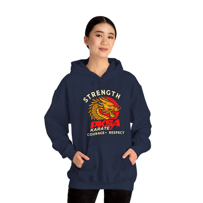 Strength, courage, Respect Dragon Unisex Heavy Blend™ Hooded Sweatshirt