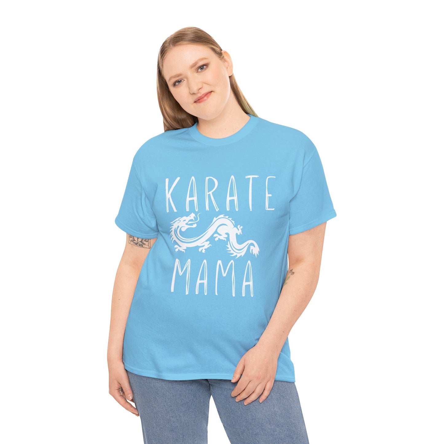 Karate Mama Dragon Unisex Heavy Cotton Tee