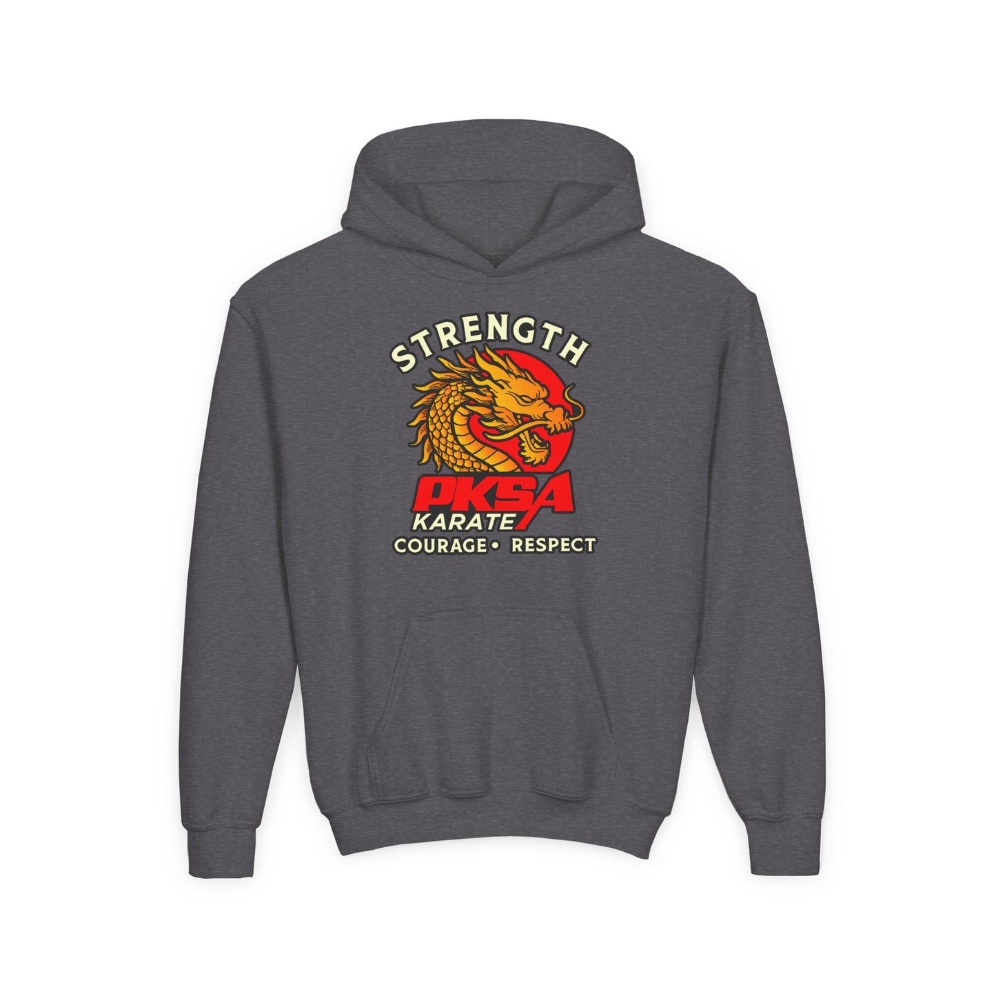 Strength Courage Respect PKSA Youth Heavy Blend Hooded Sweatshirt