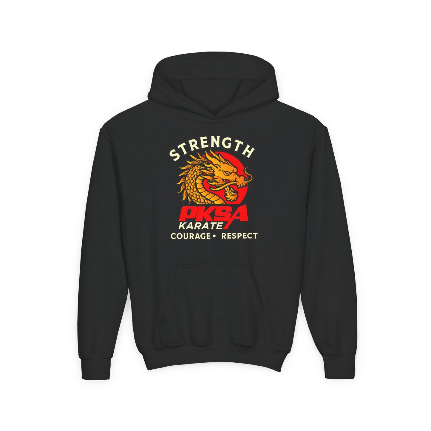 Strength Courage Respect PKSA Youth Heavy Blend Hooded Sweatshirt