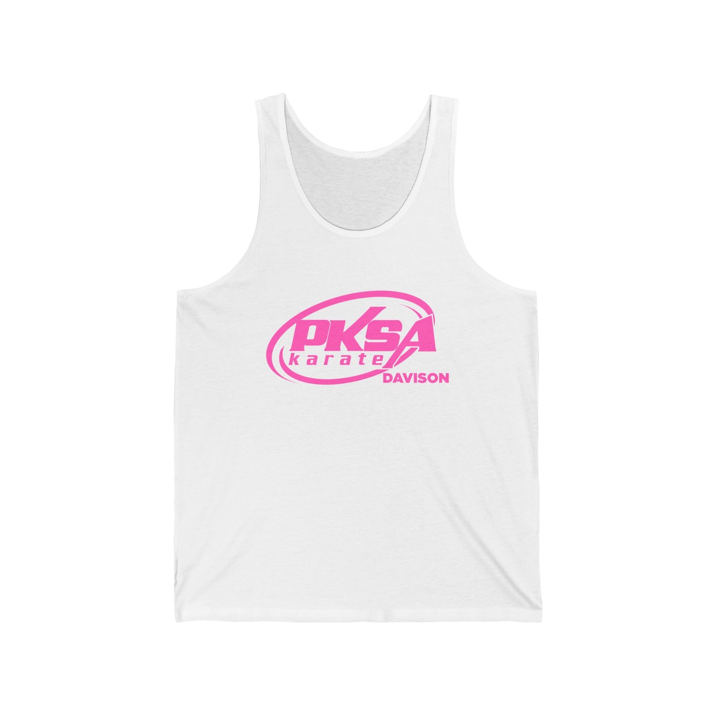PKSA Karate Unisex Jersey Tank, Fitness Apparel, Summer Clothing, Athletic Wear, Gift for Martial Artists, Casual Training Top