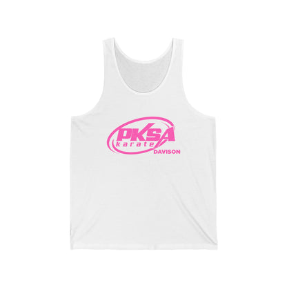 PKSA Karate Unisex Jersey Tank, Fitness Apparel, Summer Clothing, Athletic Wear, Gift for Martial Artists, Casual Training Top