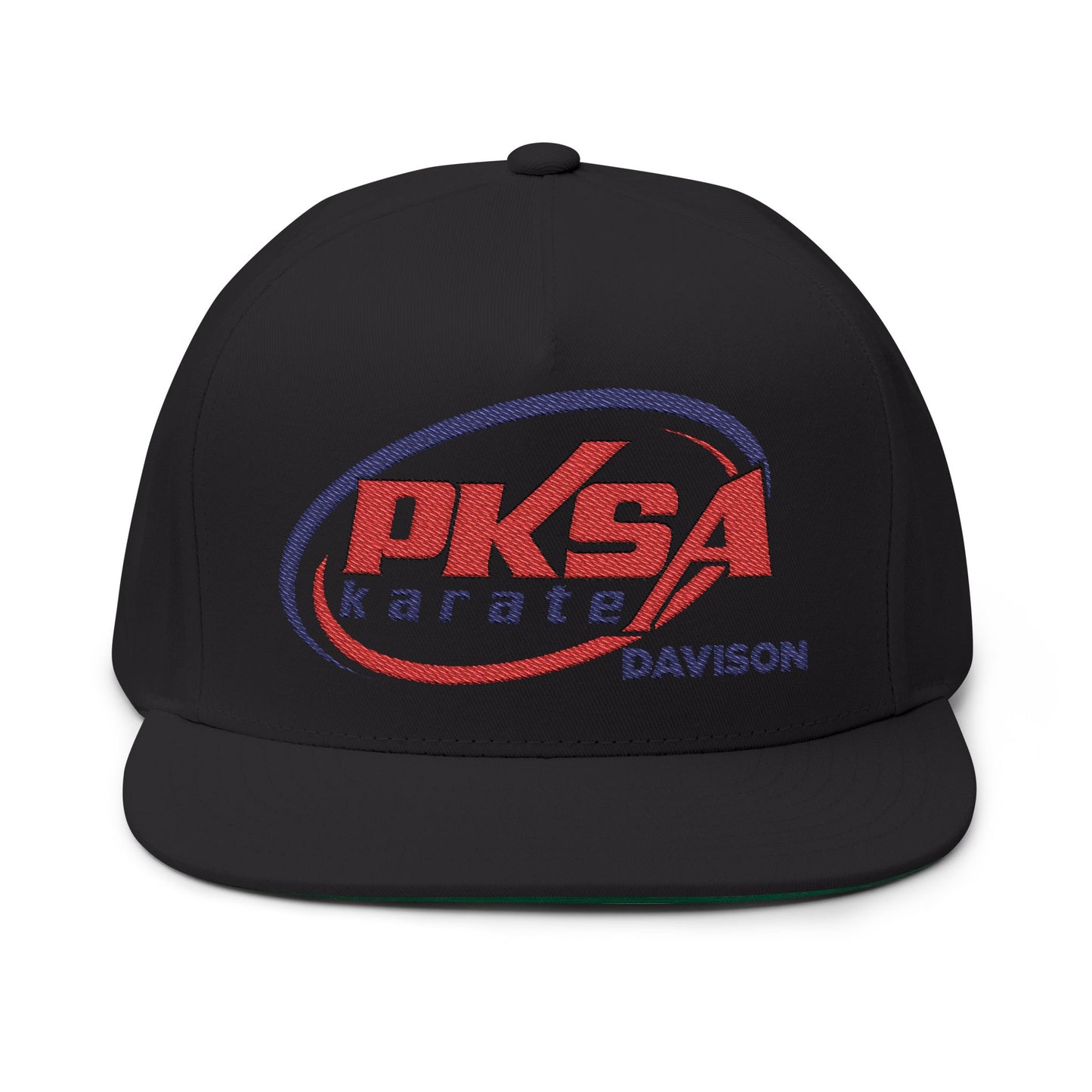 Embroidered Karate Flat Bill Cap | PKSA Davison
