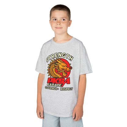 Strength, Courage, Respect Dragon PKSA Karate Kids Tee