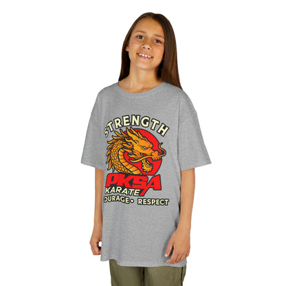 Strength, Courage, Respect Dragon PKSA Karate Kids Tee