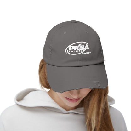 Unisex Distressed Cap - PKSA Karate Logo