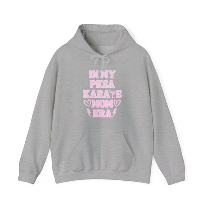 In my PKSA Karate Mom Era Unisex Heavy Blend™ Hooded Sweatshirt