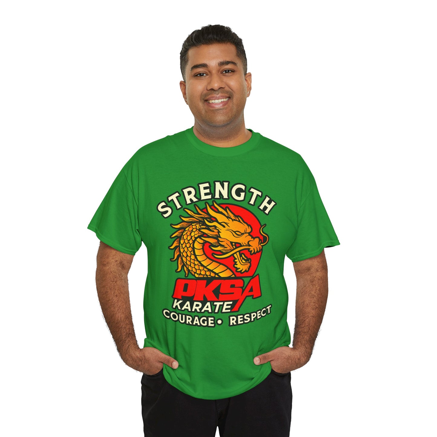 Strength Courage Respect Dragon PKSA Adult T-Shirt- Multiple color options
