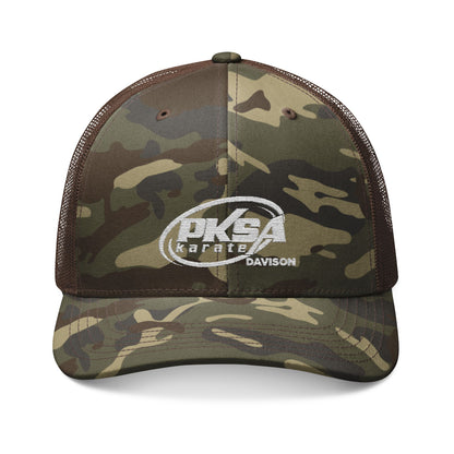 Embroidered Camouflage Trucker Hat for Outdoor Adventurers