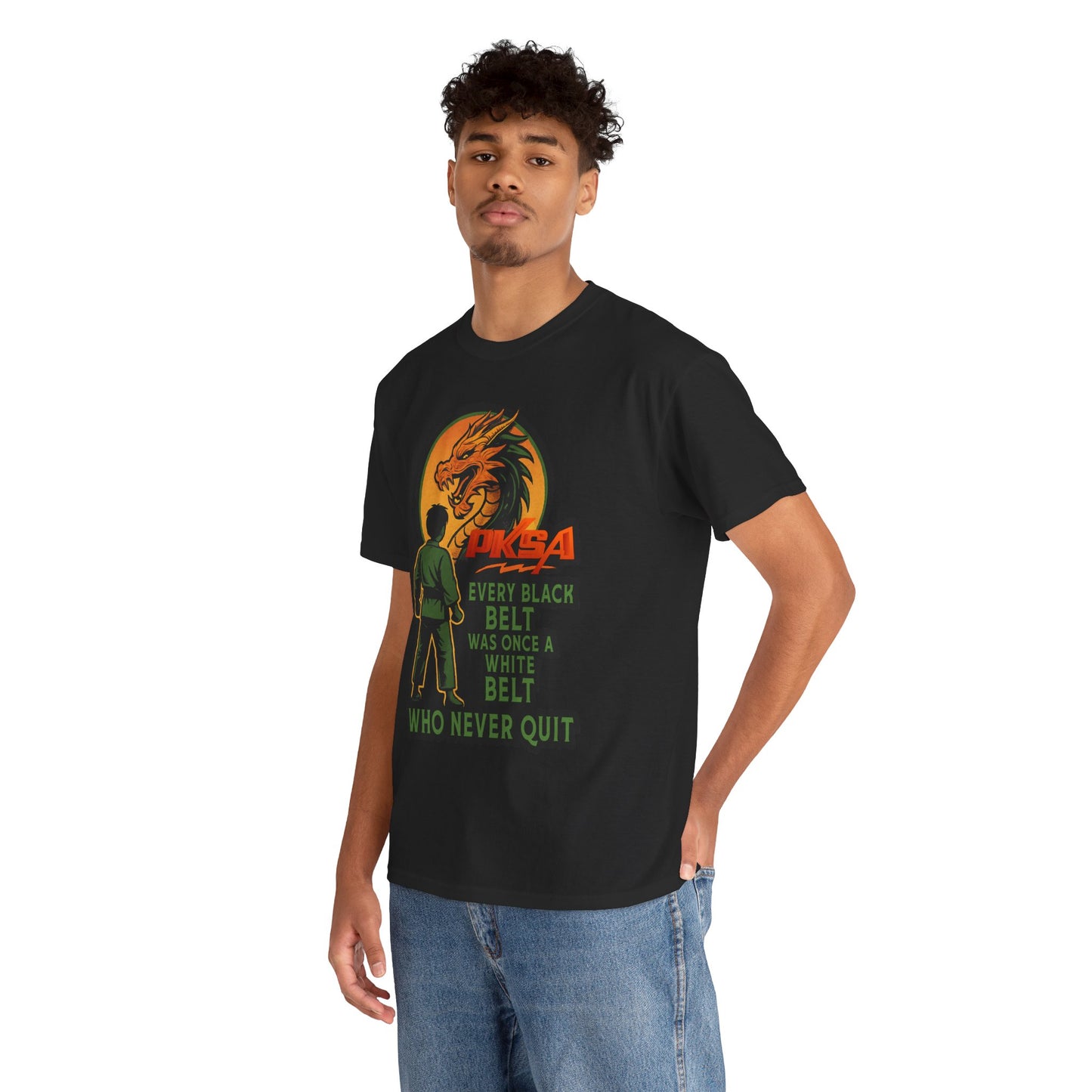 Every Black Belt Never Quit Dragon PKSA Adult T-Shirt- Multiple color options