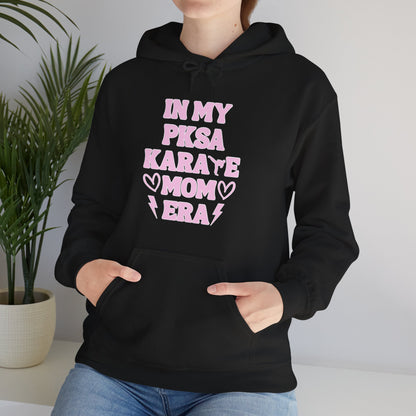 In my PKSA Karate Mom Era Unisex Heavy Blend™ Hooded Sweatshirt