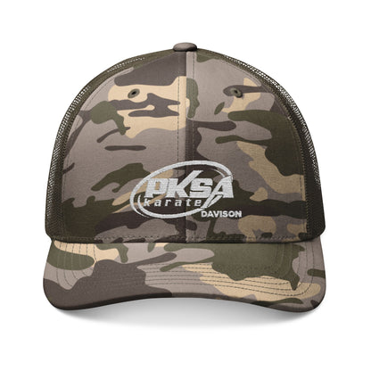 Embroidered Camouflage Trucker Hat for Outdoor Adventurers