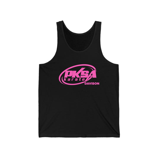 PKSA Karate Unisex Jersey Tank, Fitness Apparel, Summer Clothing, Athletic Wear, Gift for Martial Artists, Casual Training Top