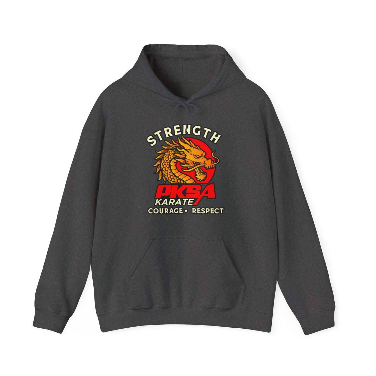 Strength, courage, Respect Dragon Unisex Heavy Blend™ Hooded Sweatshirt