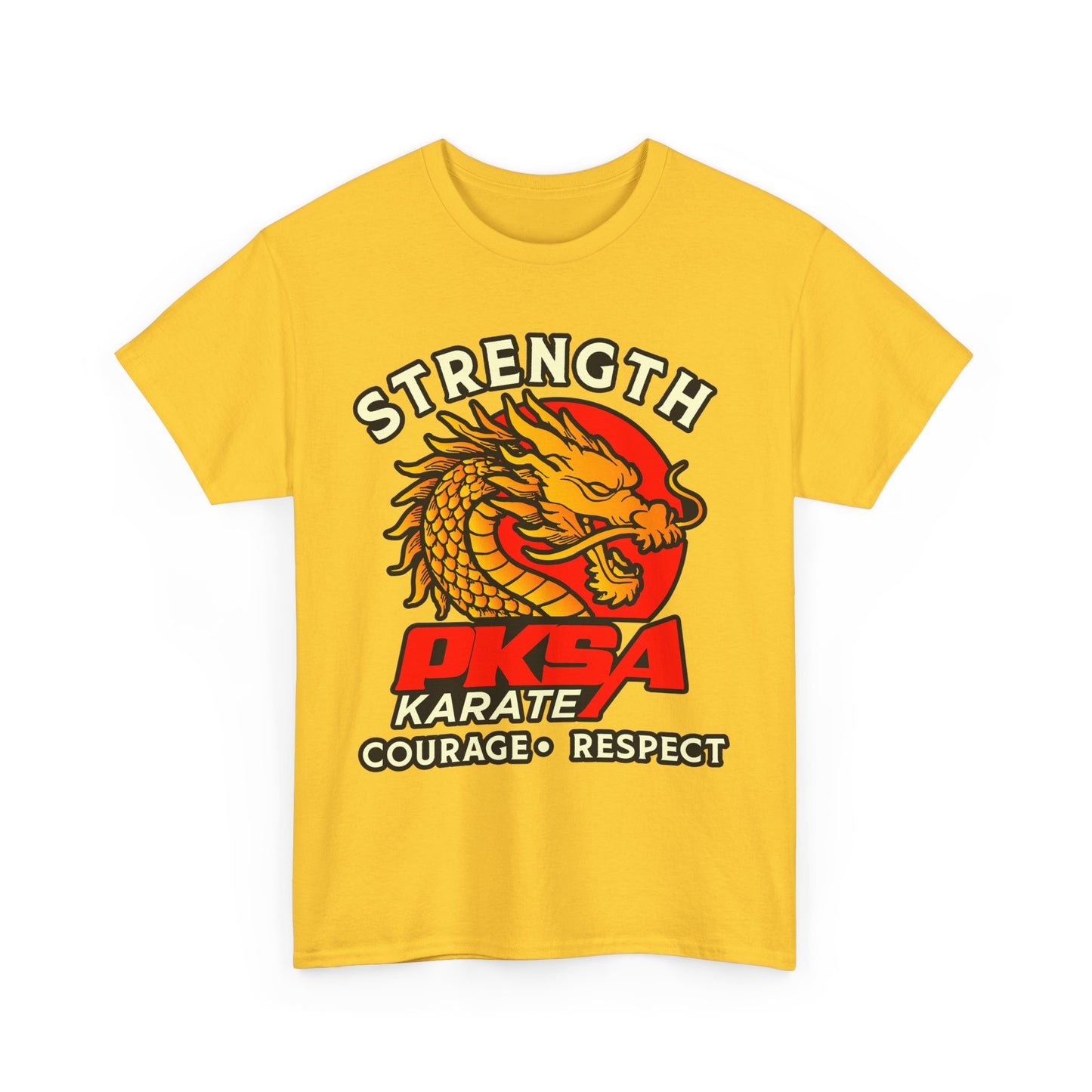 Strength Courage Respect Dragon PKSA Adult T-Shirt- Multiple color options