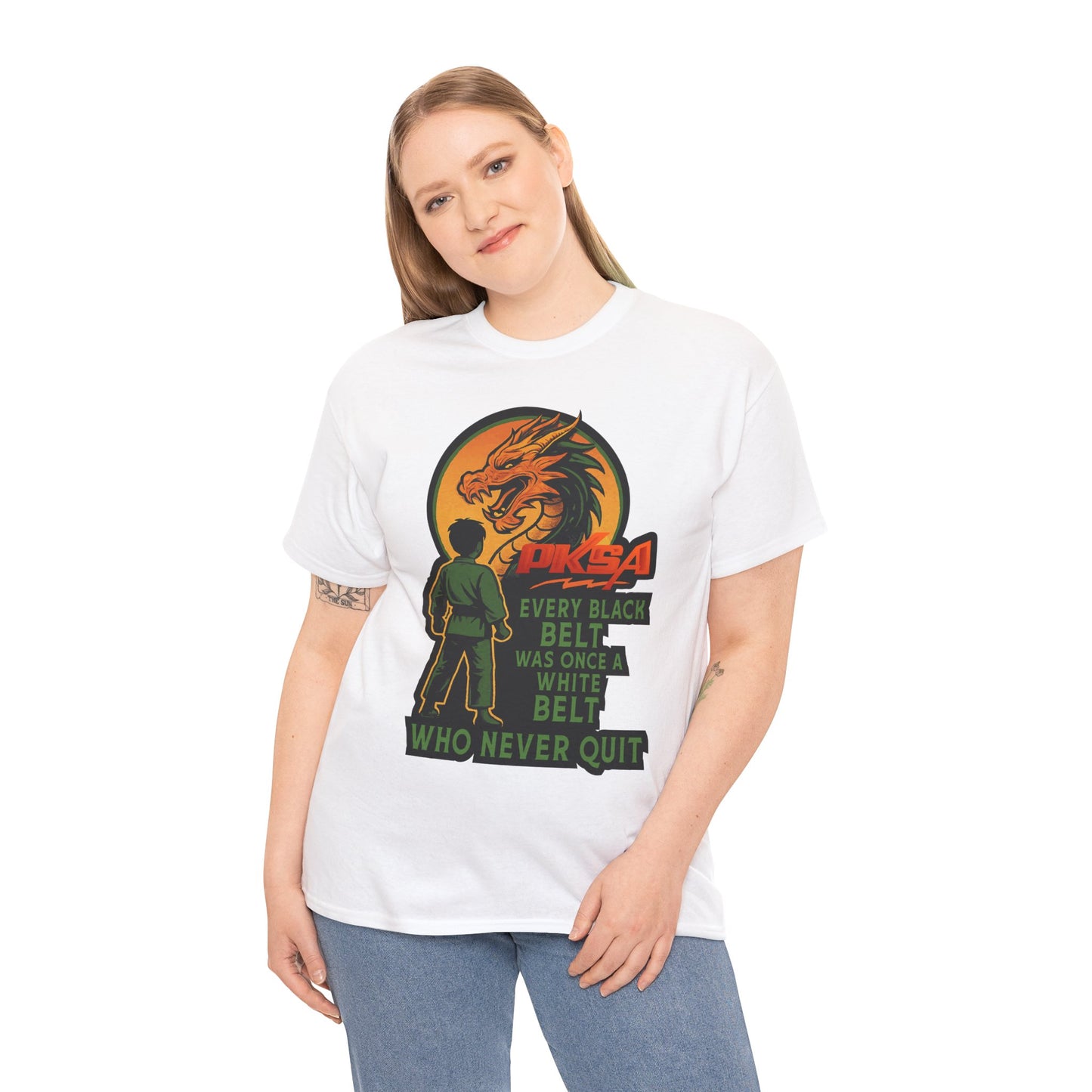 Every Black Belt Never Quit Dragon PKSA Adult T-Shirt- Multiple color options