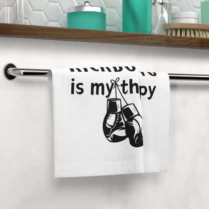 Kickboxing Therapy Face Towel - Sporty Gym Accessory for Fitness Enthusiasts