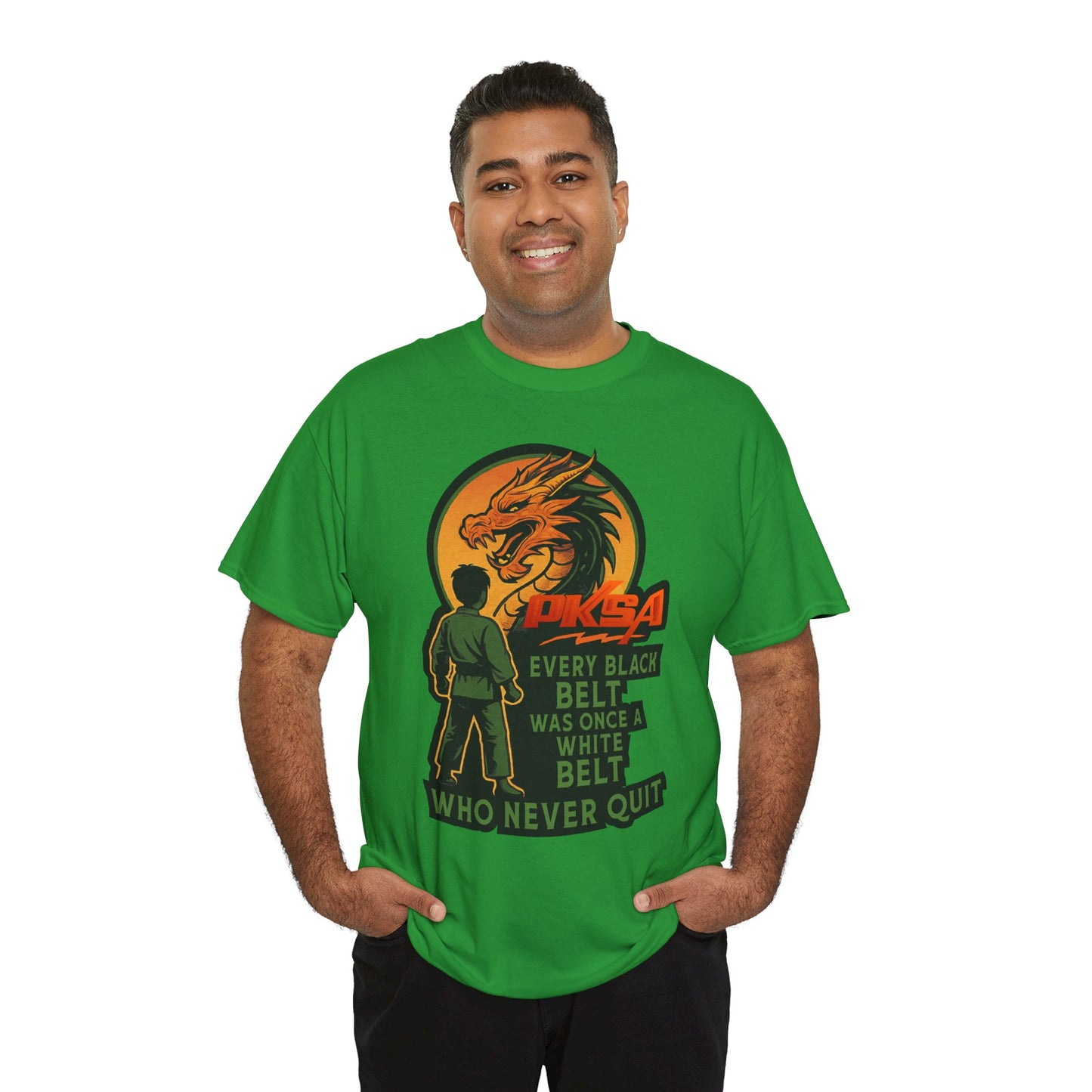 Every Black Belt Never Quit Dragon PKSA Adult T-Shirt- Multiple color options