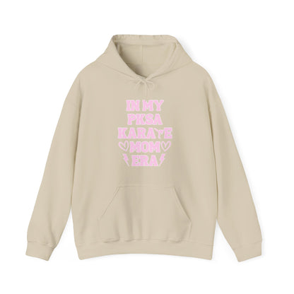 In my PKSA Karate Mom Era Unisex Heavy Blend™ Hooded Sweatshirt