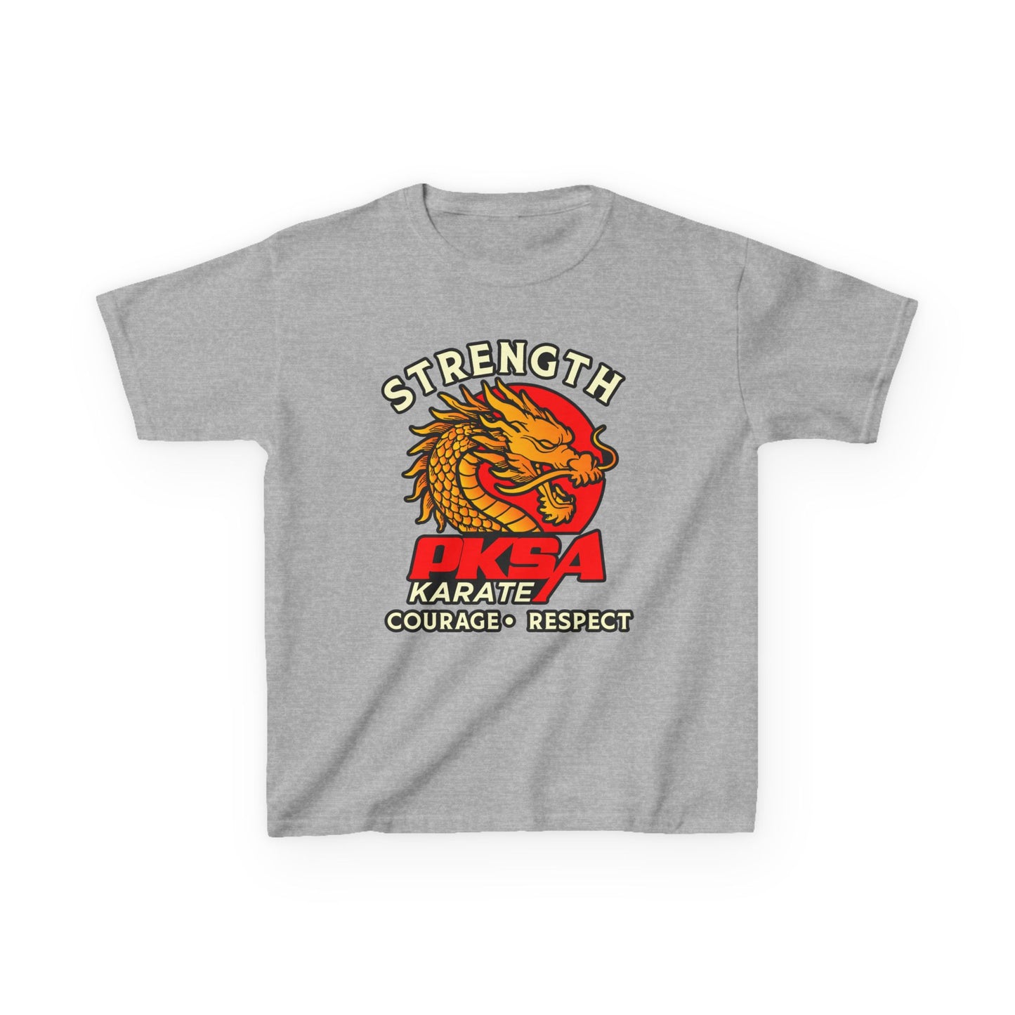 Strength, Courage, Respect Dragon PKSA Karate Kids Tee