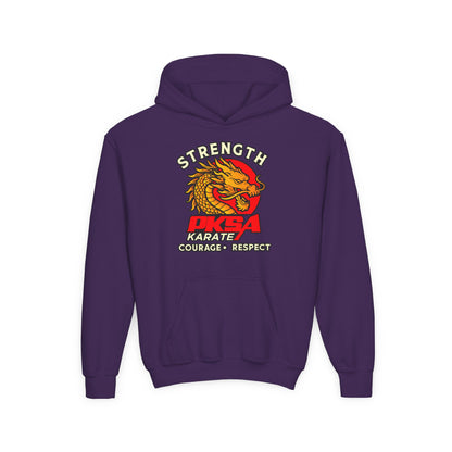 Strength Courage Respect PKSA Youth Heavy Blend Hooded Sweatshirt