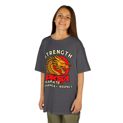 Strength, Courage, Respect Dragon PKSA Karate Kids Tee