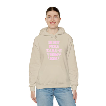 In my PKSA Karate Mom Era Unisex Heavy Blend™ Hooded Sweatshirt