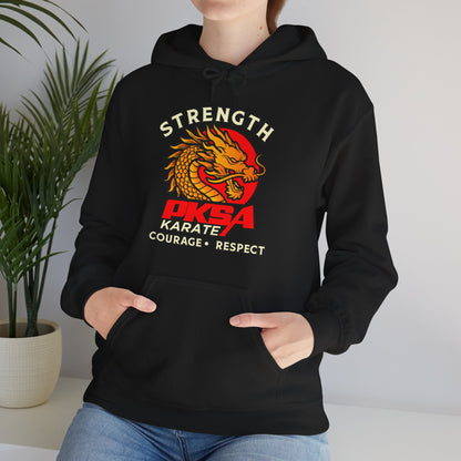Strength, courage, Respect Dragon Unisex Heavy Blend™ Hooded Sweatshirt