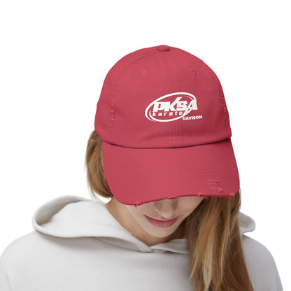 Unisex Distressed Cap - PKSA Karate Logo
