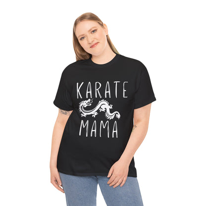 Karate Mama Dragon Unisex Heavy Cotton Tee