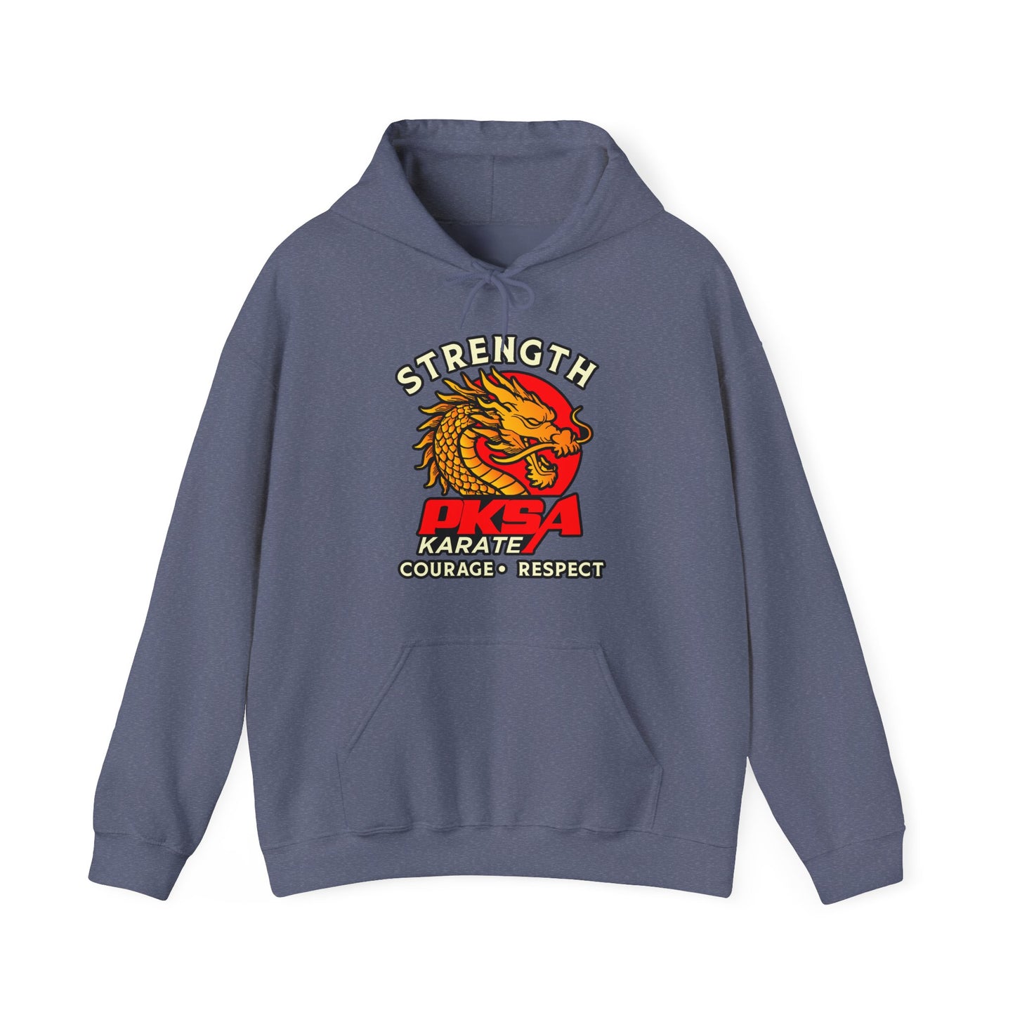 Strength, courage, Respect Dragon Unisex Heavy Blend™ Hooded Sweatshirt