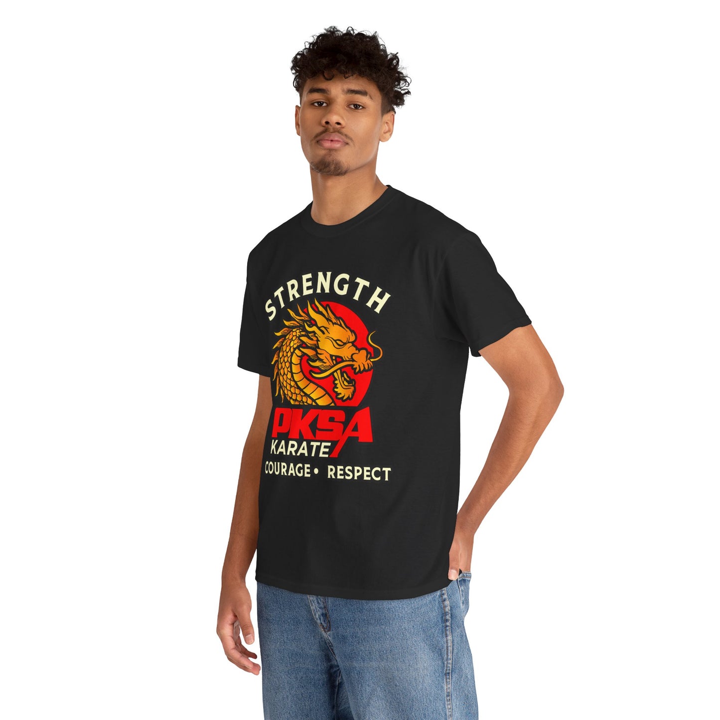 Strength Courage Respect Dragon PKSA Adult T-Shirt- Multiple color options
