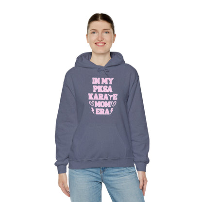 In my PKSA Karate Mom Era Unisex Heavy Blend™ Hooded Sweatshirt
