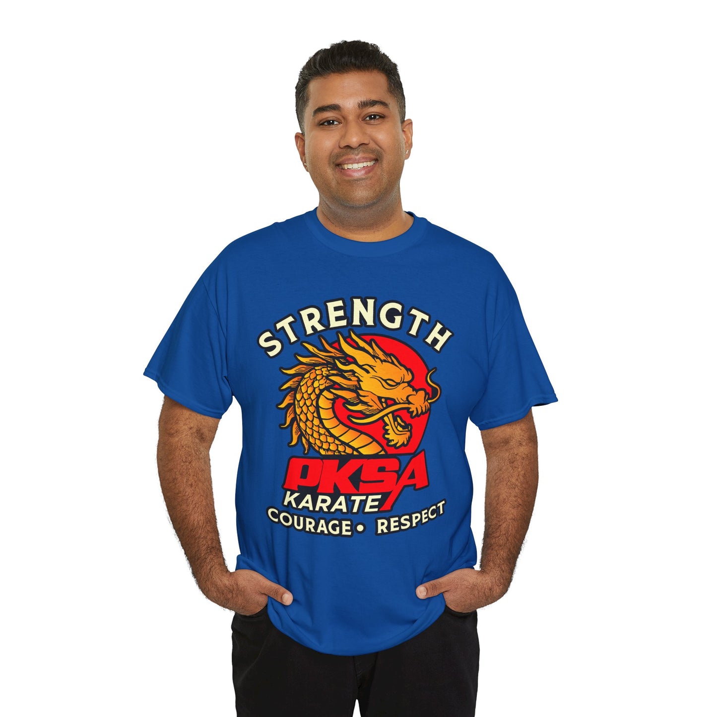 Strength Courage Respect Dragon PKSA Adult T-Shirt- Multiple color options