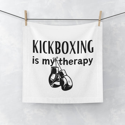 Kickboxing Therapy Face Towel - Sporty Gym Accessory for Fitness Enthusiasts