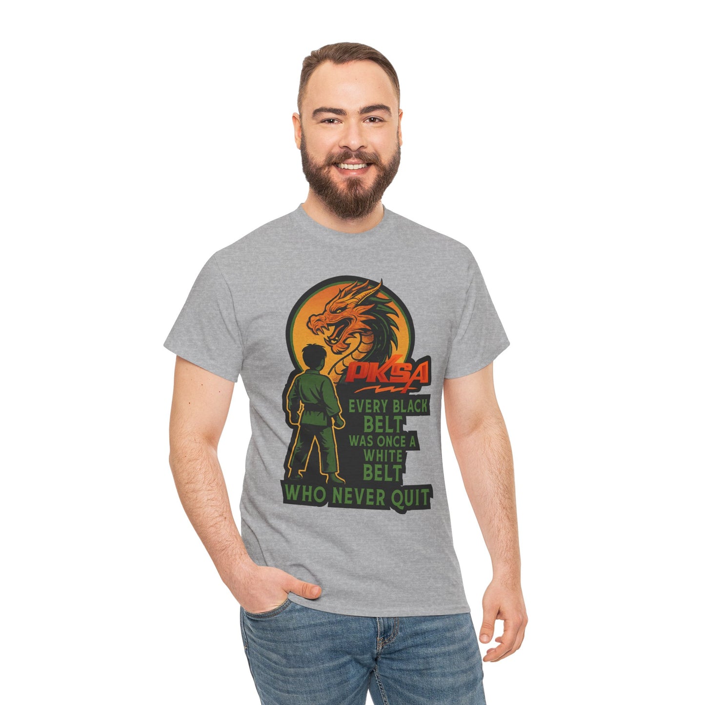 Every Black Belt Never Quit Dragon PKSA Adult T-Shirt- Multiple color options