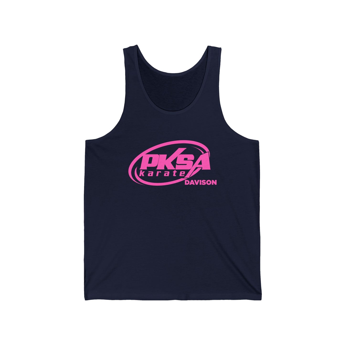 PKSA Karate Unisex Jersey Tank, Fitness Apparel, Summer Clothing, Athletic Wear, Gift for Martial Artists, Casual Training Top