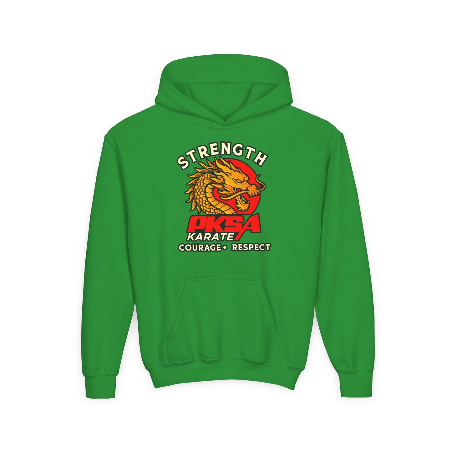 Strength Courage Respect PKSA Youth Heavy Blend Hooded Sweatshirt