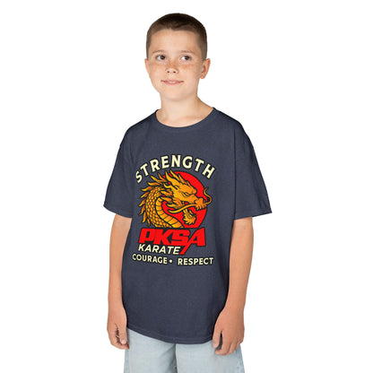 Strength, Courage, Respect Dragon PKSA Karate Kids Tee